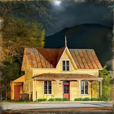 Oeuvre "LA MAISON DU BEDEAU" par l'artiste visuel Pascal Normand