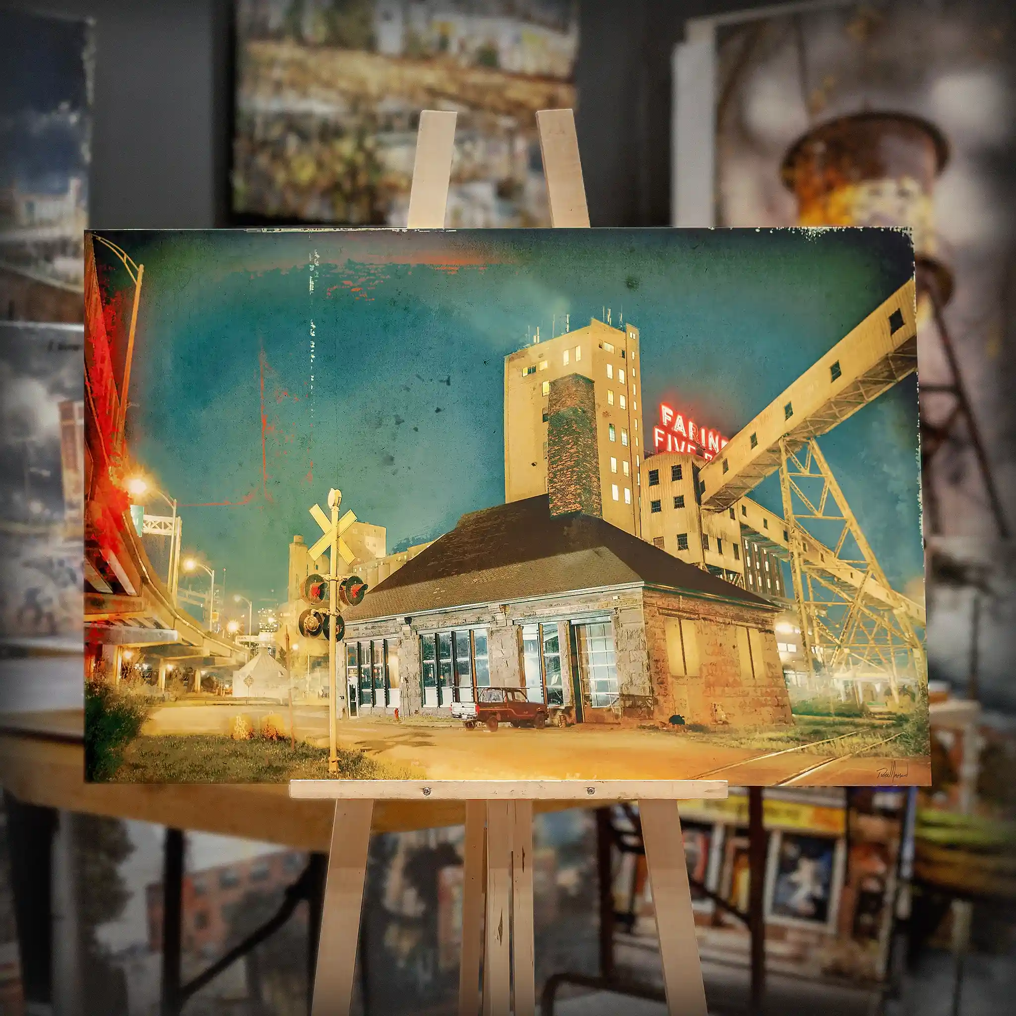 ENCAN 2026 oeuvre La Station - FORMAT 27"x41"