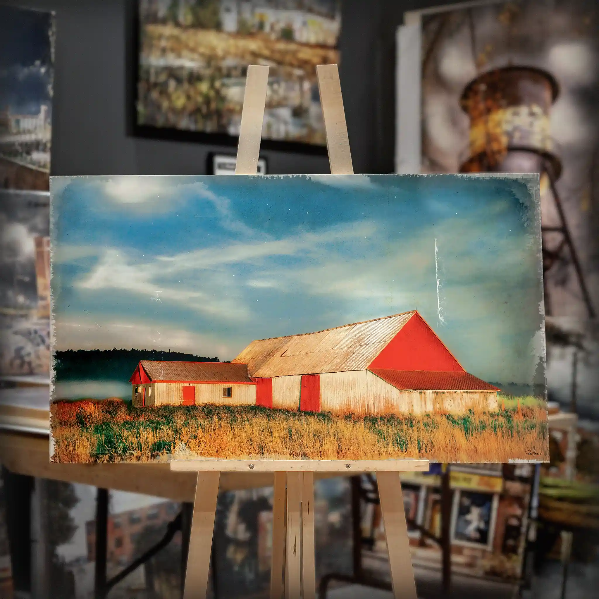 ENCAN 2026 oeuvre La Viellle Ferme de Mme Premont - FORMAT 24"x41"