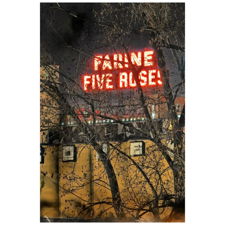 Affiche format 12x18 - Série noire - Farine Five Roses