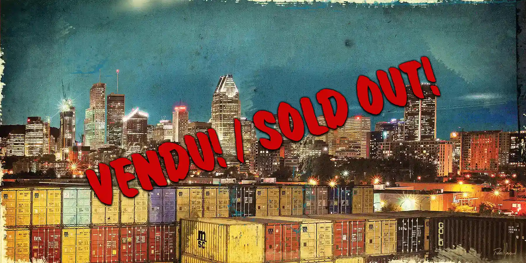 Oeuvre de l'artiste visuel Pascal Normand - MTL II - SOLDOUT